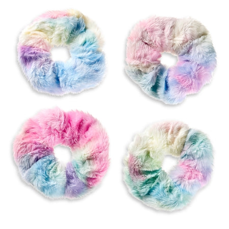 Top Trenz Tie Dye Furry Hair Pony scrunchies