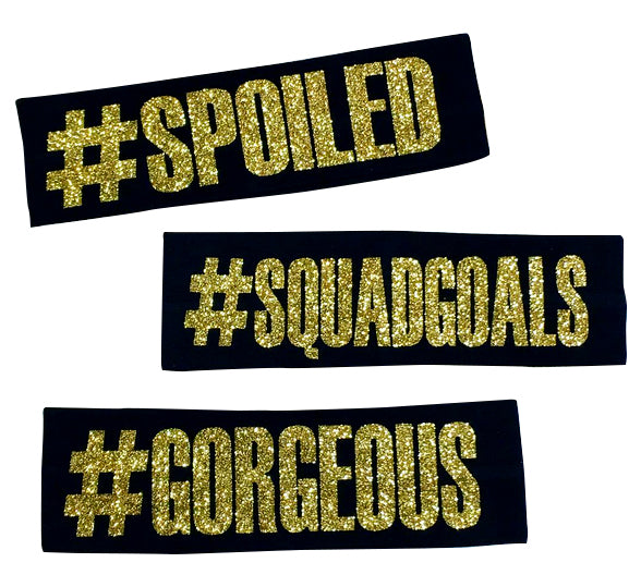 Personalized Hashtag Headbands
